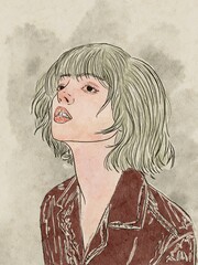 Portraiting of a young woman 