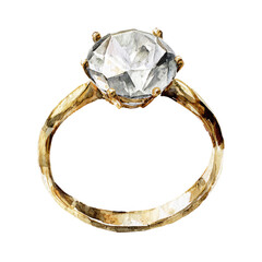 Engagement Ring Isolated on transparent background Remove png, Clipping Path, pen tool
