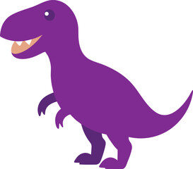 A purple dinosaur vector illustration