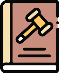 Abstract geometric legal document design with bold colors