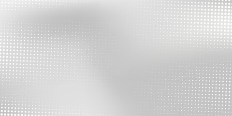 Fototapeta premium Dot mesh silver foil background with metal mirror texture. Chrome gradient surface with light abstract