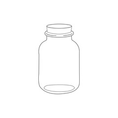 Medicine bottle vector illustration