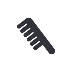 Obraz premium Minimalist Comb Icon, Barber Tool, Styling Accessory
