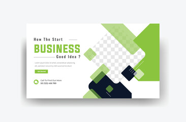 corporate business YouTube thumbnail design