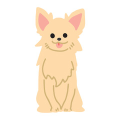 チワワ　手描き　イラスト