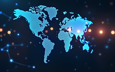 Network of global communication, digital content, social network service, streaming video. Generative AI. High quality