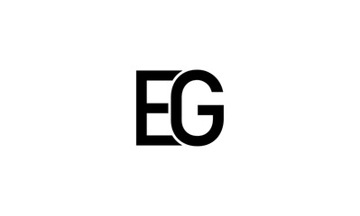 EG Initial letters logo or EG Monogram