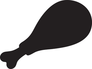 Thanksgiving Turkey Leg Silhouettes Roasted Simple Bold Minimal Design