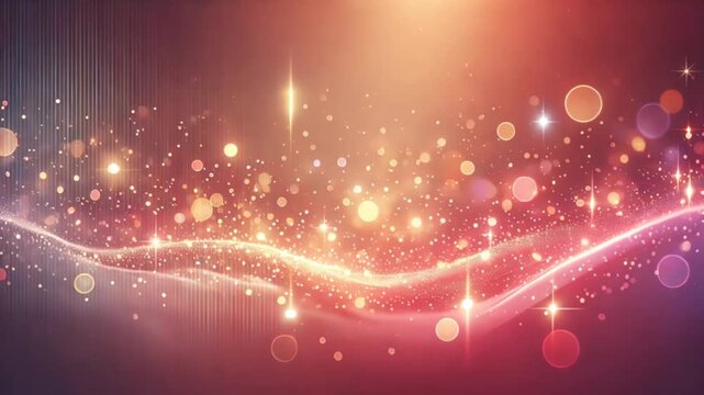 Glowing abstract background video with warm pink peach and orange gradient soft light.
