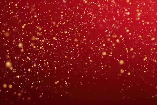 Red sparkle glitter blurred background. Glittering sequins wall. Blank empty textured effect. Creative bright vibrant red color backdrop. Shiny lights wallpaper for ads, gifts wrap, web design. Banner - Powered by Adobe