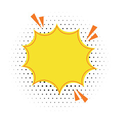 halftone style blank speech bubbles retro comic background