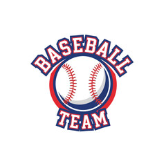 Vector art of baseball team logo, ideal for sports branding, tournament logos, or athletic merchandise