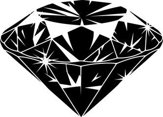 sleek gemstone icon reflecting pure quality and unwavering brilliance now