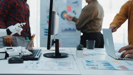 A team integrates AI insights into marketing strategies, enabling more informed decisions, enhanced collaboration, and clear strategic business directions. Noogenesis AI - Powered by Adobe