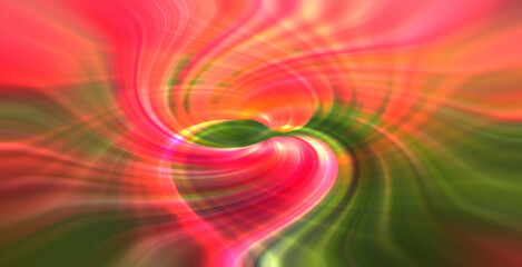 Vibrant abstract swirling pattern of pink and green colors creating a dynamic and energetic visual effect with a sense of motion and flow