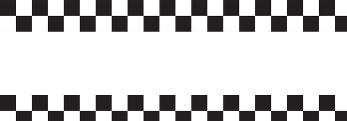 Checkered rectangular frame. Checkered chessboard, racing stripe speed, Racing flag finish line. dynamic lines, competition, automotive graphics. Rally checkerboard pattern. Finish racing frame. 