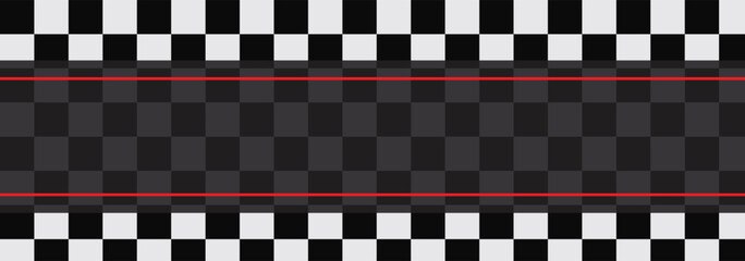 Checkered rectangular frame. Checkered chessboard, racing stripe speed, Racing flag finish line. dynamic lines, competition, automotive graphics. Rally checkerboard pattern. Finish racing frame. 