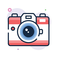 Festive camera capturing New Year and Christmas memories