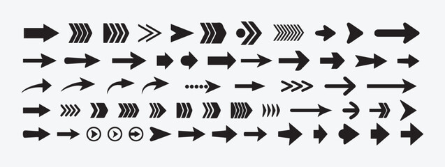 Set Of Vector Arrow Icons