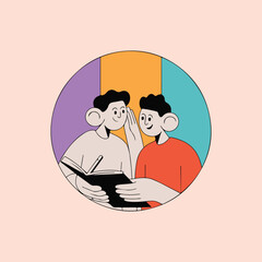 wedding invitation card with couple