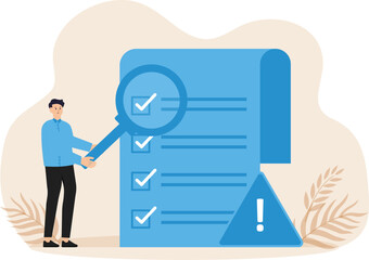 Risk Management and procedure regulatory document with security and risk administration. privacy data protection concept
