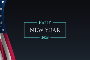 Celebrating 2026 A Vibrant New Year Illustration