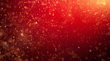 Red Gold Bokeh Light Effect Abstract Christmas - Luxury Holiday Greeting Card Design Background