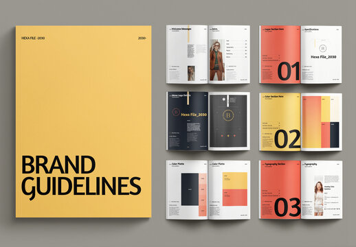 Brand Guideline Borchure Layout