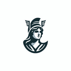 Athena Greek Lady Logo
