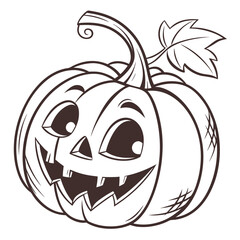 Cute jackolantern with a big smile