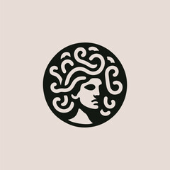 Medusa Gorgon Goddess Logo
