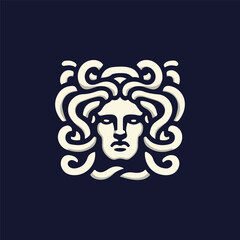 Medusa Gorgon Goddess Logo