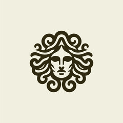 Medusa Gorgon Goddess Logo