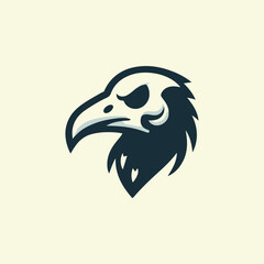 Skull Crow Logo