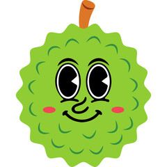 Cute Cartoon Durian Character