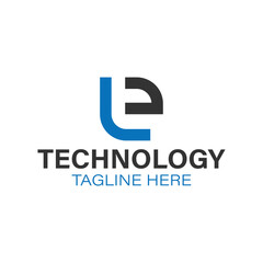 Creative Letter TE Technology Logo Stock Vectors and Vector Art.