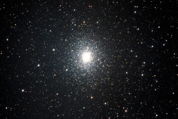 Exploration of a dense globular cluster showcasing countless stars and their intricate formations in the vastness of space
