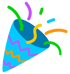 confetti Illustration of a celebration symbol 