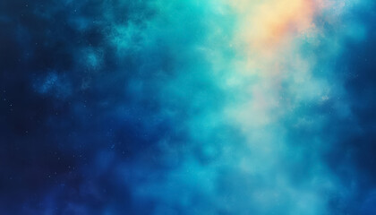 Cyan Blue Green Grainy Glow Background Design