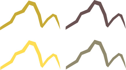 COLORFUL HILLS SIGN SYMBOL LOGO VECTOR 
