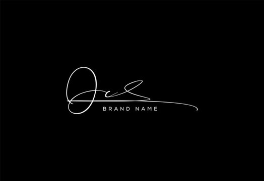 OC letter beauty cursive handwriting logo. vector logo| abstract logo| minimalist logo| brand identity| calligraphy design.