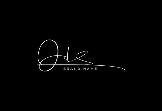 OD letter beauty cursive handwriting logo. vector logo| abstract logo| minimalist logo| brand identity| calligraphy design.