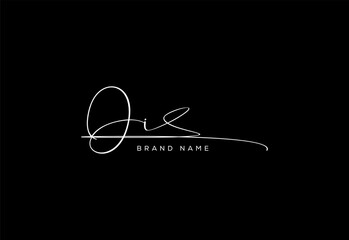 OI letter beauty cursive handwriting logo. vector logo| abstract logo| minimalist logo| brand identity| calligraphy design.