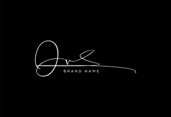OU letter beauty cursive handwriting logo. vector logo| abstract logo| minimalist logo| brand identity| calligraphy design.
