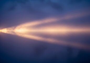 Fototapeta premium Mystical Light Streaks Through the Ethereal Haze, An Abstract Vision