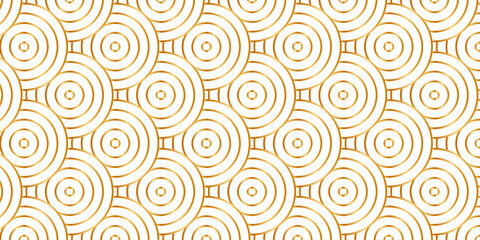 Overlapping abstract orange and yellow repeating overlap fabric floral ornament fashion abstract pattern creative textile design. seamless brown diamond geometric tiles background.	