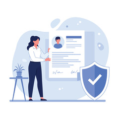 Secure Professional Profile Verification and Data Protection