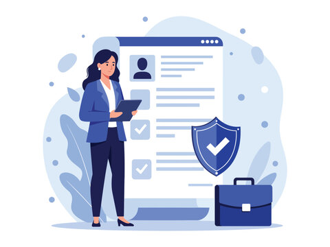 Business Insurance Policy Review and Data Security Illustration