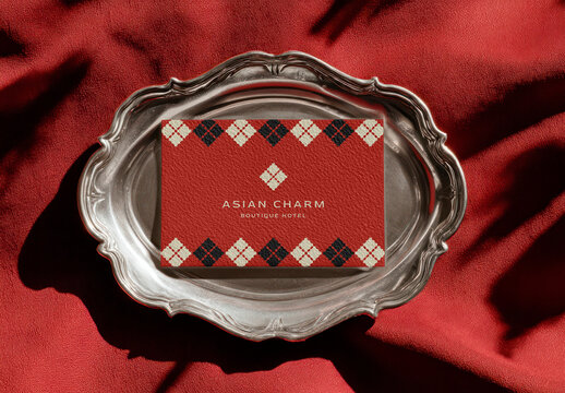 Elegant Hotel Card Mockup PSD