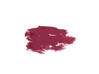 Rich magenta lipstick smudge black, showing creamy cosmetic texture.
